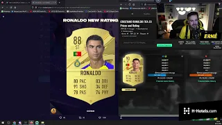 Erné reagiert auf neue cr7 fifa 23 karte