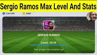 Training 96 Rated Sergio Ramos To Max Level And Stats Review In PES 2020 Mobile