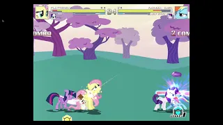 M. U. G. E. N. - Fluttershy / Rarity vs. Rainbow Dash / Twilight Sparkle