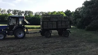 Возим сіно.Перший рейс гравіцапи.