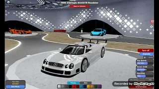 Mercedes CLK GTR Roadster startup! - driving empire