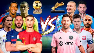 Ballon d'Or Winners 🆚 Golden Shoe Winners (Ronaldo, Messi, Ronaldinho, Rivaldo, Haaland) 🔥⚽💪