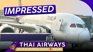 THAI AIRWAYS 787-8 Business Class【Trip Report: Bangkok to Delhi】Impressive Comeback?