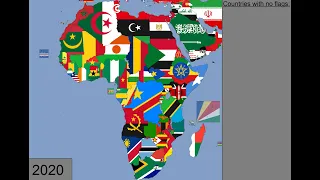 Africa: Timeline of National Flags: 1600 - 2020