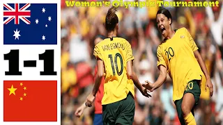 Australia vs China PR 1-1 Full Highlights Women's Olympic Tournament Qualifier 13.02.2020