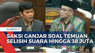 Momen Saksi Ganjar-Mahfud Jawab Asal Selisish Suara Pilpres di Sidang Sengketa MK