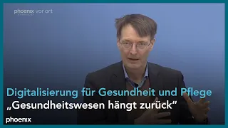 „Digitalisierung für Gesundheit und Pflege“: Pressekonferenz mit Gesundheitsminister Karl Lauterbach