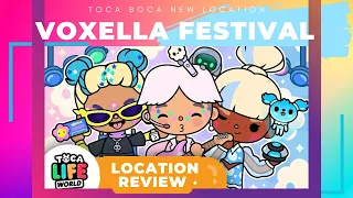 YOUR OWN MUSIC FESTIVAL⚡️ | VOXELLA new location review | Toca Life World #tocaboca #tocalifeworld