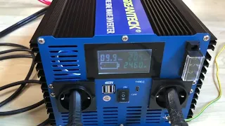 Wechselrichter 12V auf 230V Reiner Sinus 3500w, Solide Technik   liefert die versprochene Leistung