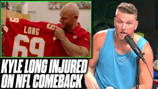 Pat McAfee Reacts: Chiefs Kyle Long Suffers Leg Injury In NFL Comeback