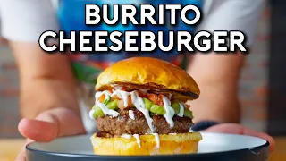 The Perfect Burrito-Cheeseburger Fusion (Juicy Lucy + Mission Burrito)