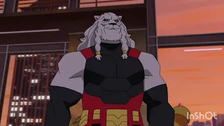 Battle beast destroys Invincible and the Guardians. Invincible season 1 episode 5