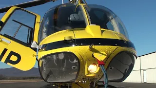 A detailed Pre-flight Inspection of a Bell 407 turbine helicopter