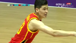 中国解说。亚运会男篮小组赛：菲律宾VS中国超清完整版