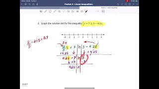 Packet#3-EOC Review - Linear Inequalities