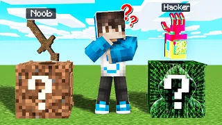 ¡LUCKY BLOCK NOOB VS LUCKY BLOCK HACKER! 😱⚔️ DESAFIO DE LUCKY BLOCKS EN MINECRAFT MIKECRACK