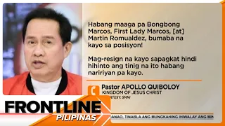 Quiboloy, ibinunyag ang plano umano ng US gov't na ipadukot, ipapatay siya | Frontline Pilipinas
