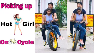 Picking Up Hot Girl on Cycle // By Sumit Cool dubey