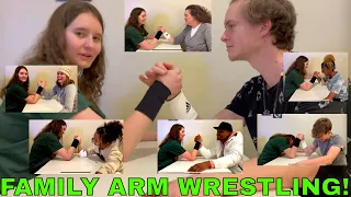 Arm Wrestling my Entire Family 💪💪💪💪