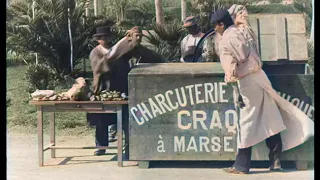 History in Color: Mechanical butcher, France 1896 (HD and colorized)