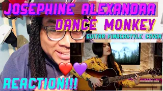 TONE AND I -DANCE MONKEY -JOSEPHINE ALEXANDRA, GUITAR COVER - REACTION