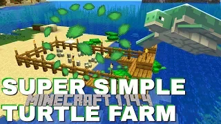 How to make a Turtle Farm In Minecraft 1.14.4: Very Survival Friendly Turtle Scute Farm (Avomance)