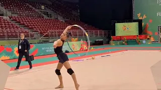 PODIUM TRAINING (ATAMANOV Daria, BALDASSARRI Milena, RAFFAELI Sofia)  🌟💜🌟 2022 Rhythmic Worlds SOFIA