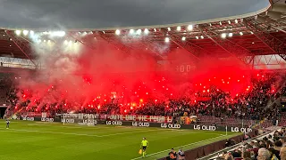 The Derby Du Rhône 🇨🇭biggest ultras pyro show I’ve seen. Servette fc v fc Sion in Geneva