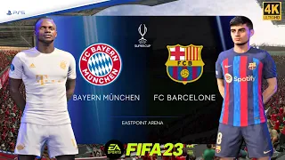 FIFA 23 PS5 - Bayern Munich Vs Barcelona - Super Cup 2023 | PS5™ [4K ] Next Gen