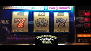 CLASSIC OLD SCHOOL CASINO SLOTS: TRIPLE DOUBLE STARS SLOT PLAY! BIG WINS! FINALLY!!!!