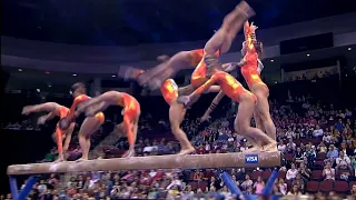 Shawn Johnson - Detailed Balance Beam Routine (2008)