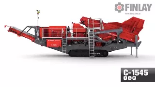 Terex Finlay C1545P Cone Crusher at Work and Animation