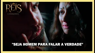 Ainoã bate em Amnon: "Seja homem para falar a verdade" | NOVELA REIS