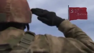 Soviet flags during the Russia Ukraine war