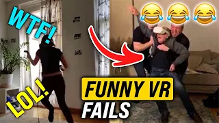 Top 25 VR Fails Funniest Moments