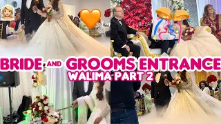 Dulah & Dulhans Magical Walima Entrance 🎊 Bride Dressed Like A Princess 👸Part 2 #familyvlog #shadi