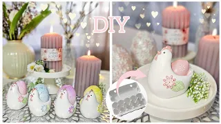 DIY🌷Easter decor chicken 100% Handmade/Easter egg holder/Easter craft idea/Spring decor/Clay crafts