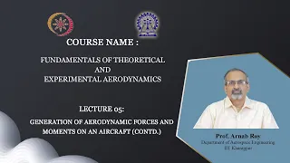 Lecture 05: Generation of aerodynamic forces and moments on an aircraft (Contd.)