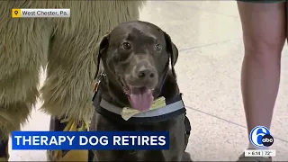 6abc Action News Feature the Retirement of WCU’s Therapy Dog