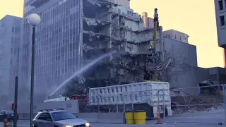 OKC Central: Kerr McGee building demolition begins (2010-11-09)