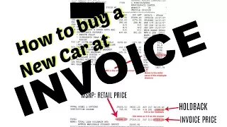 How to buy a New Car at INVOICE | Step by Step on how to Negotiate & SAVE Money