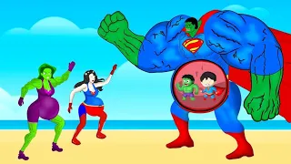 Rescue SHE HULK PREGNANT & SUPER-GIRL From Evolution Of SUPER-HULK: Who Is The King Of Super Heroes?