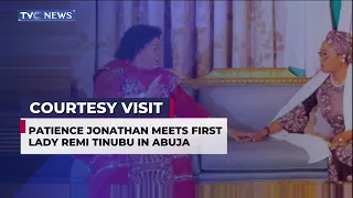 Patience Jonathan Meets First Lady, Remi Tinubu, in Abuja