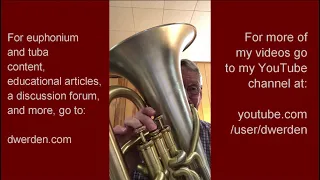 Nobles of the Mystic Shrine Baritone / Euphonium Excerpts (John Philip Sousa) Played by David Werden