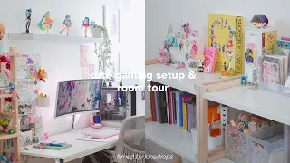 cute gaming setup & room tour