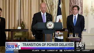 Presidential transition of power process delayed