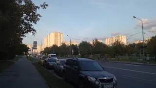 Москва 631 Братеевская улица осень вечер