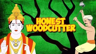 Honest Woodcutter - English Stories | Stories For Kids | Moral Stories For Kids In English