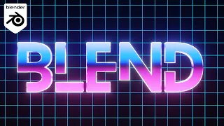 Easy 80's Style Text in Eevee (Blender Tutorial)