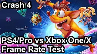 Crash Bandicoot 4 PS4/Pro vs Xbox One X/S Frame Rate Comparison